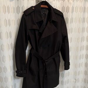 Men's Banana Republic men’s Black Trench Coat medium